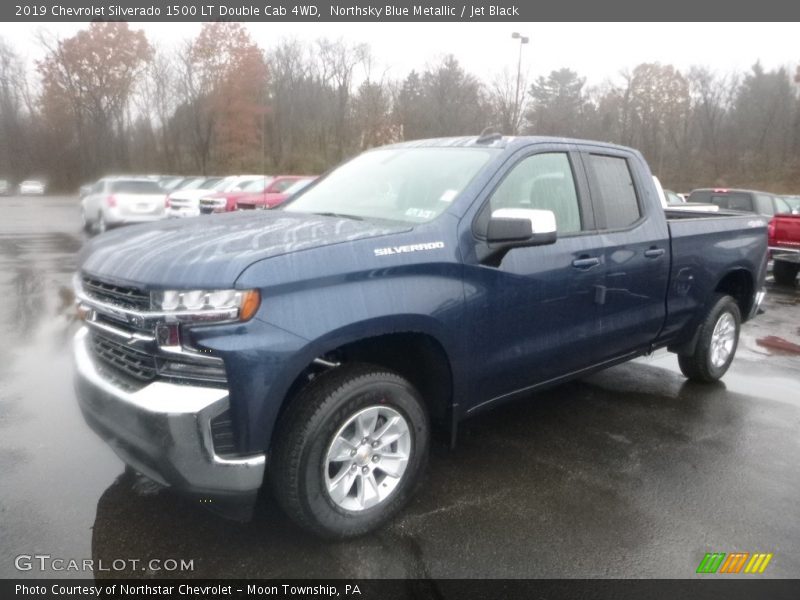 Northsky Blue Metallic / Jet Black 2019 Chevrolet Silverado 1500 LT Double Cab 4WD