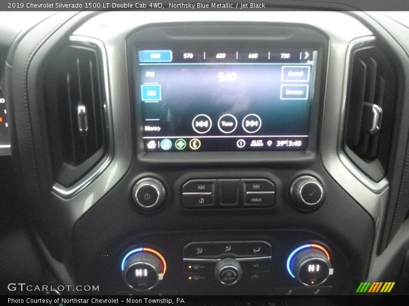 Northsky Blue Metallic / Jet Black 2019 Chevrolet Silverado 1500 LT Double Cab 4WD