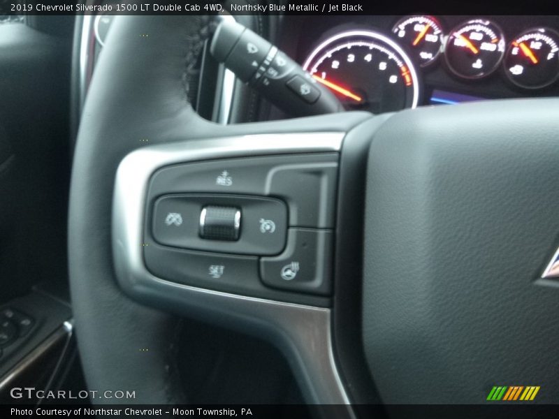 Northsky Blue Metallic / Jet Black 2019 Chevrolet Silverado 1500 LT Double Cab 4WD