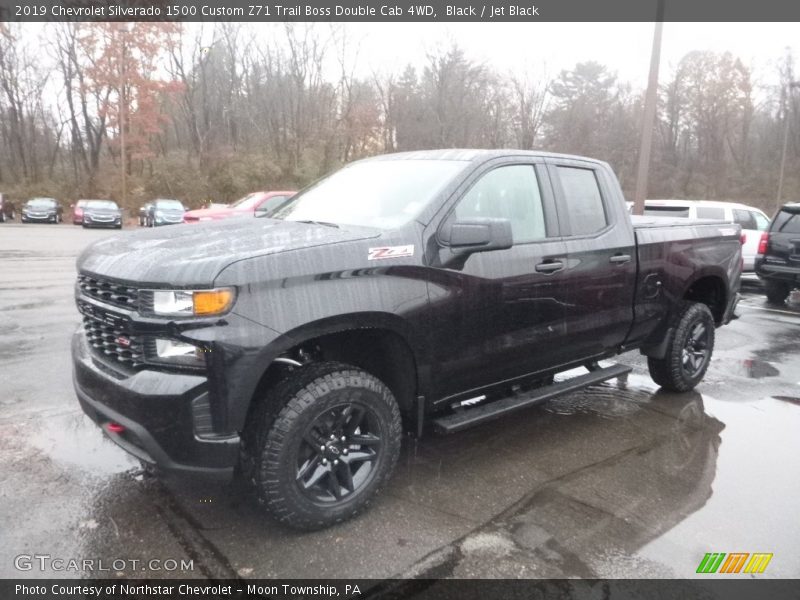 Black / Jet Black 2019 Chevrolet Silverado 1500 Custom Z71 Trail Boss Double Cab 4WD