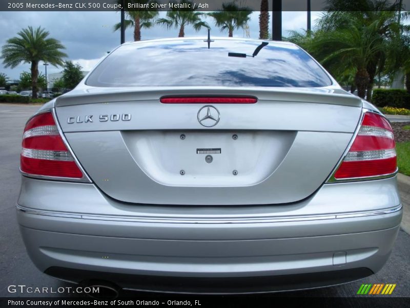 Brilliant Silver Metallic / Ash 2005 Mercedes-Benz CLK 500 Coupe