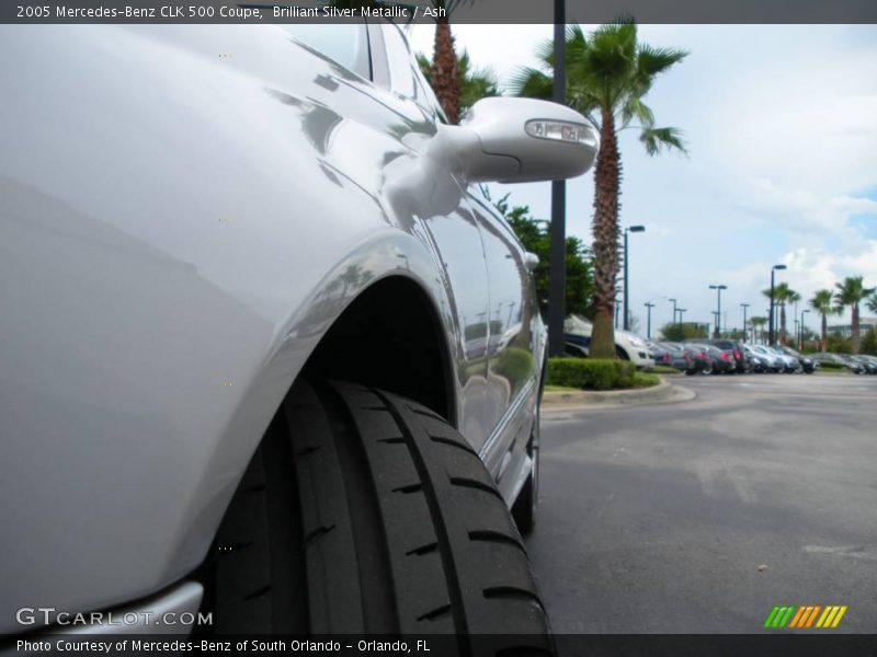 Brilliant Silver Metallic / Ash 2005 Mercedes-Benz CLK 500 Coupe
