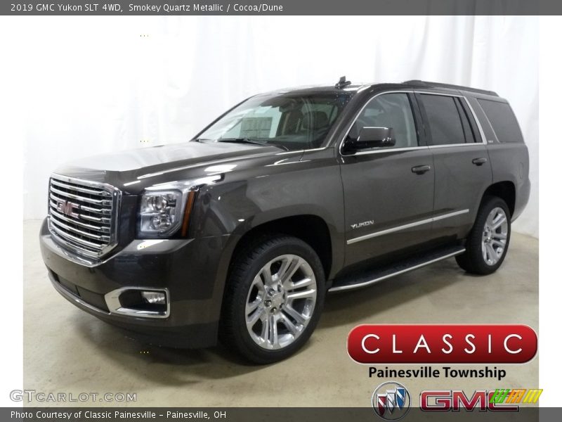 Smokey Quartz Metallic / Cocoa/Dune 2019 GMC Yukon SLT 4WD