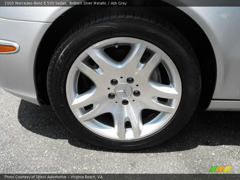 Brilliant Silver Metallic / Ash Grey 2003 Mercedes-Benz E 500 Sedan