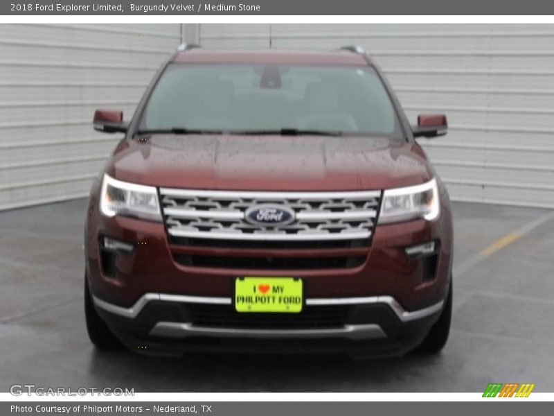 Burgundy Velvet / Medium Stone 2018 Ford Explorer Limited