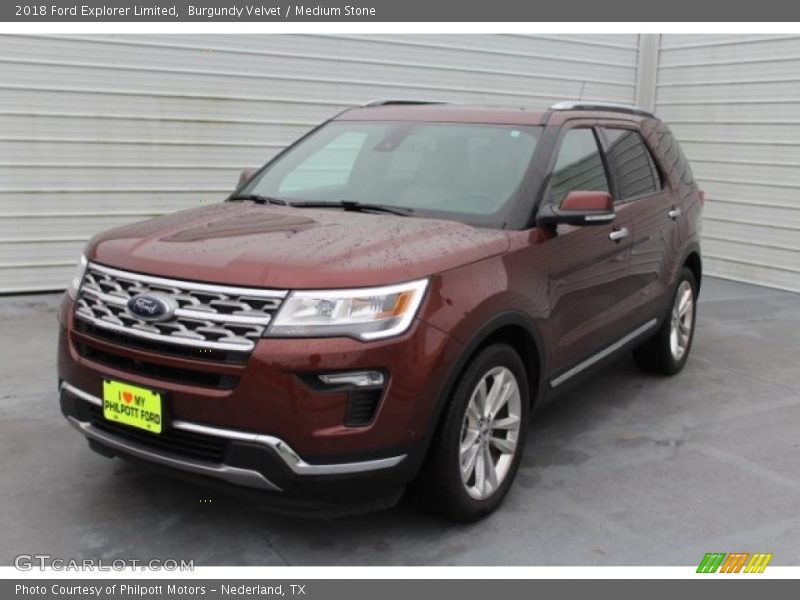 Burgundy Velvet / Medium Stone 2018 Ford Explorer Limited