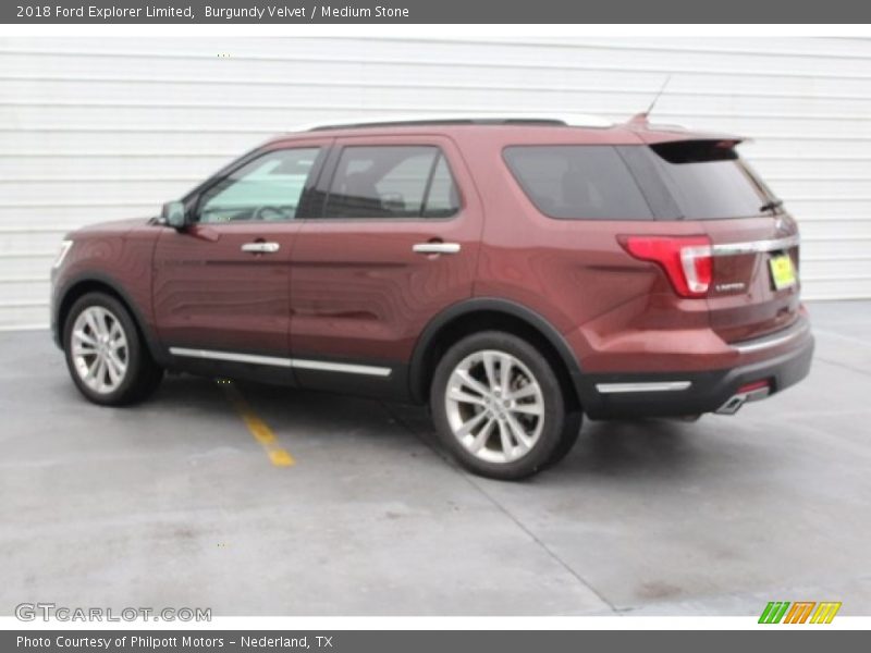 Burgundy Velvet / Medium Stone 2018 Ford Explorer Limited