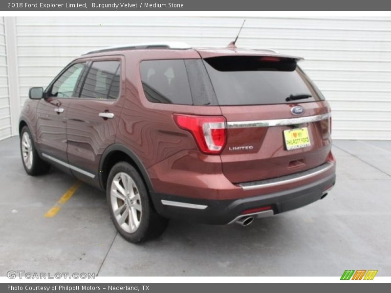 Burgundy Velvet / Medium Stone 2018 Ford Explorer Limited