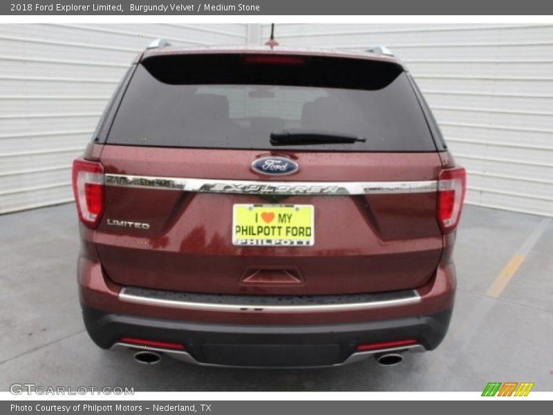 Burgundy Velvet / Medium Stone 2018 Ford Explorer Limited