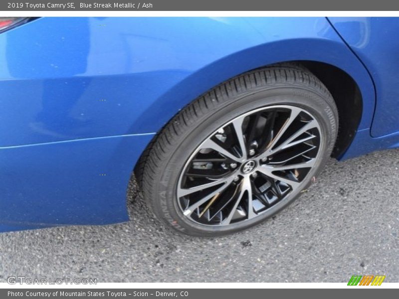 Blue Streak Metallic / Ash 2019 Toyota Camry SE
