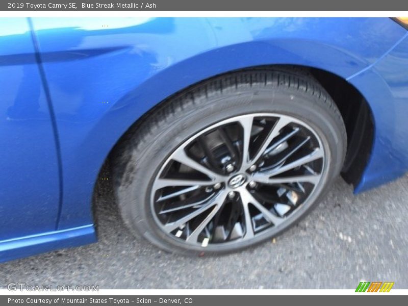 Blue Streak Metallic / Ash 2019 Toyota Camry SE