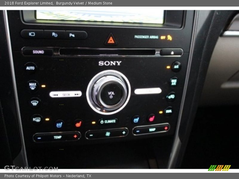 Burgundy Velvet / Medium Stone 2018 Ford Explorer Limited