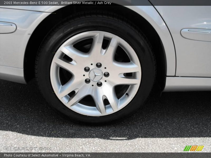 Brilliant Silver Metallic / Ash Grey 2003 Mercedes-Benz E 500 Sedan