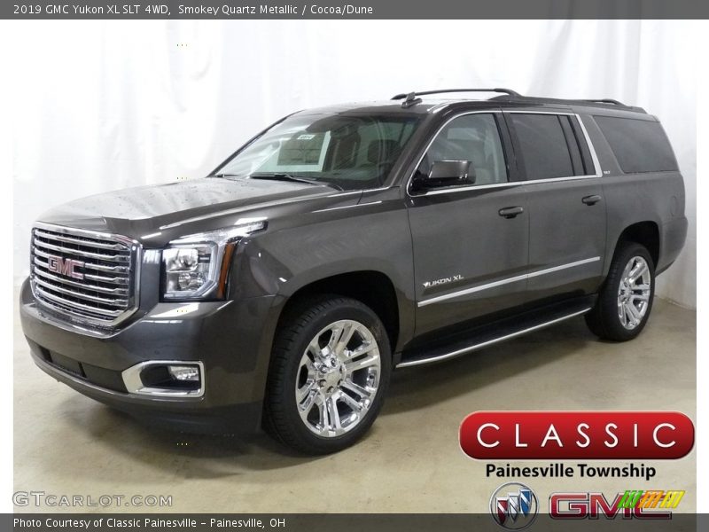 Smokey Quartz Metallic / Cocoa/Dune 2019 GMC Yukon XL SLT 4WD