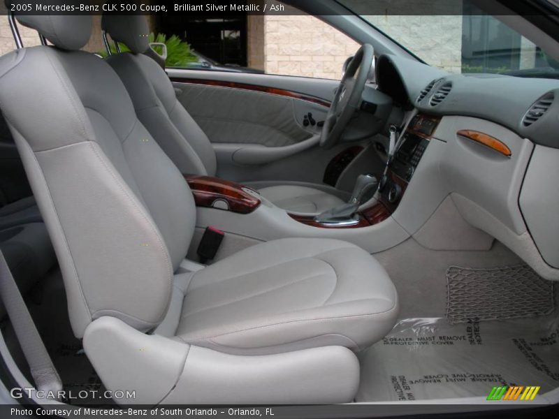 Brilliant Silver Metallic / Ash 2005 Mercedes-Benz CLK 500 Coupe