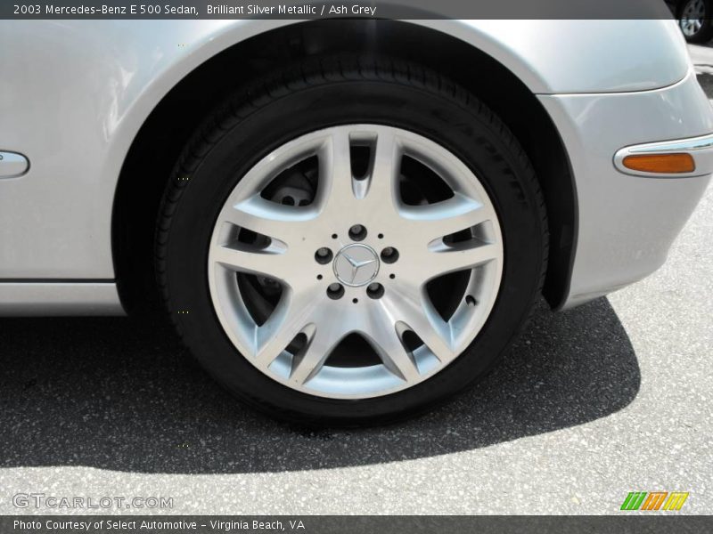 Brilliant Silver Metallic / Ash Grey 2003 Mercedes-Benz E 500 Sedan