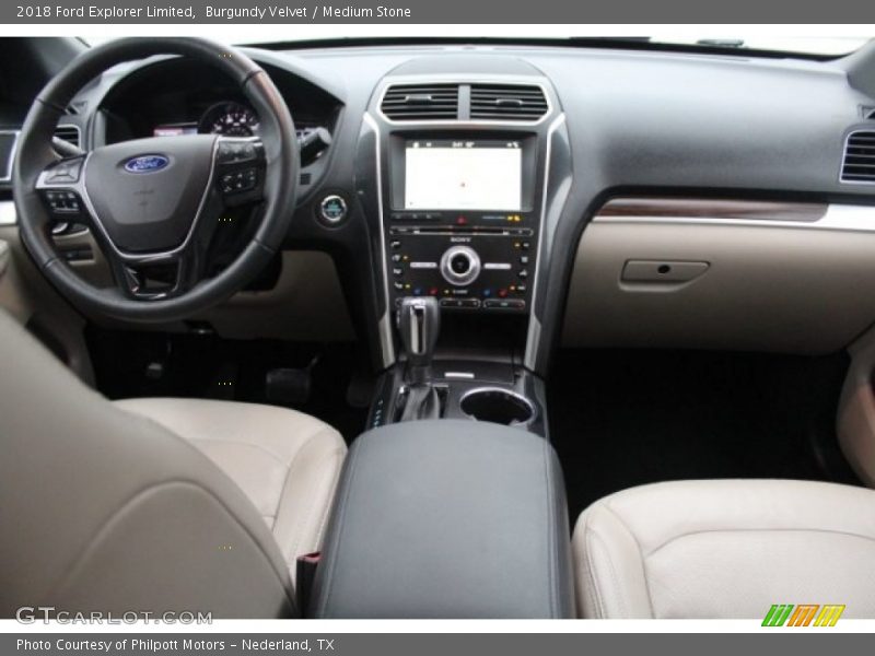 Burgundy Velvet / Medium Stone 2018 Ford Explorer Limited