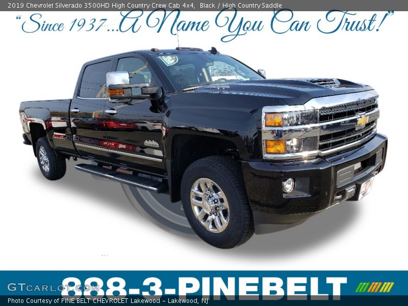 Black / High Country Saddle 2019 Chevrolet Silverado 3500HD High Country Crew Cab 4x4