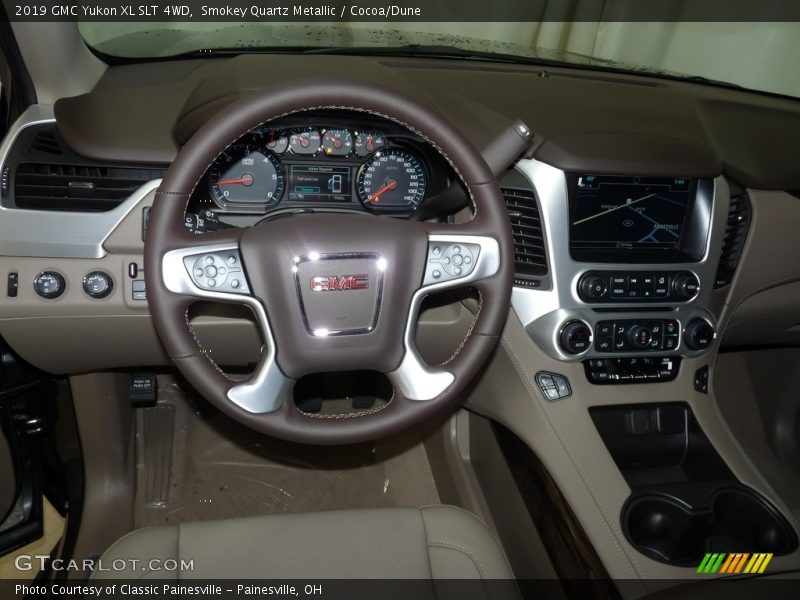 Smokey Quartz Metallic / Cocoa/Dune 2019 GMC Yukon XL SLT 4WD