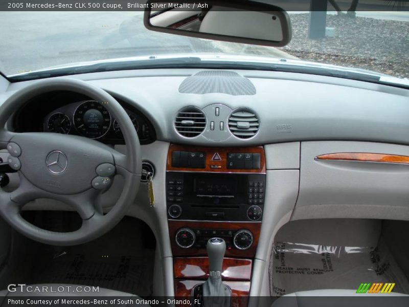 Brilliant Silver Metallic / Ash 2005 Mercedes-Benz CLK 500 Coupe
