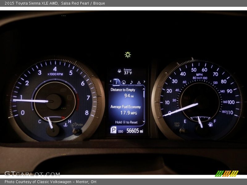 Salsa Red Pearl / Bisque 2015 Toyota Sienna XLE AWD