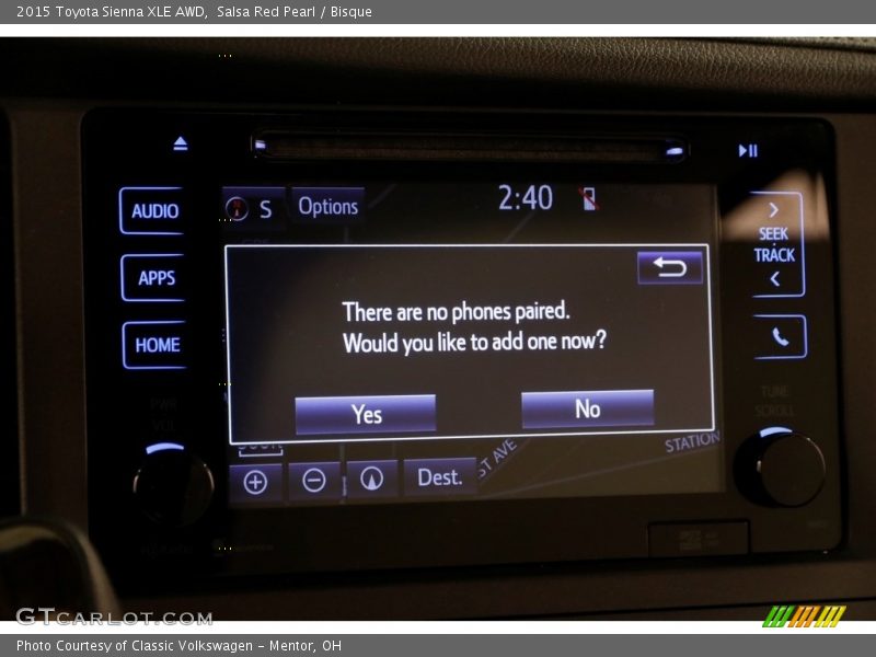 Salsa Red Pearl / Bisque 2015 Toyota Sienna XLE AWD