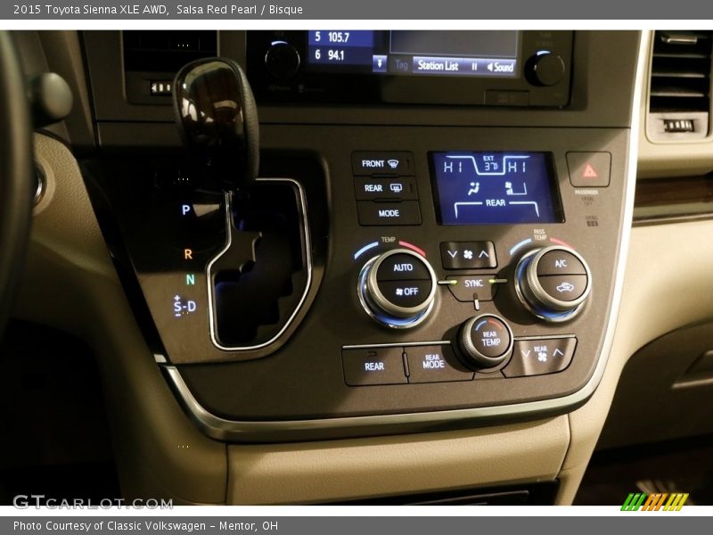 Salsa Red Pearl / Bisque 2015 Toyota Sienna XLE AWD