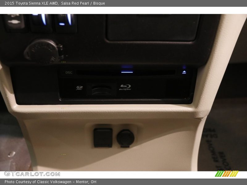 Salsa Red Pearl / Bisque 2015 Toyota Sienna XLE AWD
