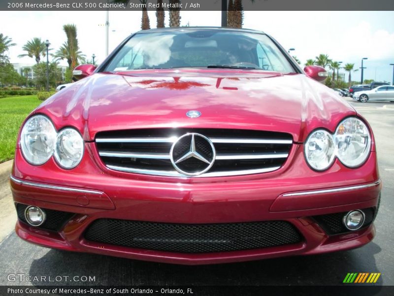 Storm Red Metallic / Ash 2006 Mercedes-Benz CLK 500 Cabriolet