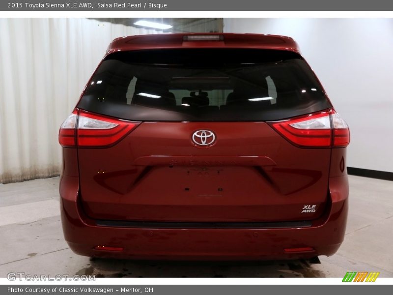 Salsa Red Pearl / Bisque 2015 Toyota Sienna XLE AWD
