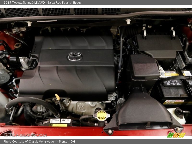 Salsa Red Pearl / Bisque 2015 Toyota Sienna XLE AWD