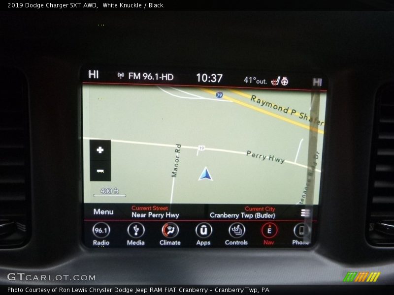 White Knuckle / Black 2019 Dodge Charger SXT AWD