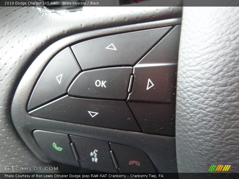 White Knuckle / Black 2019 Dodge Charger SXT AWD
