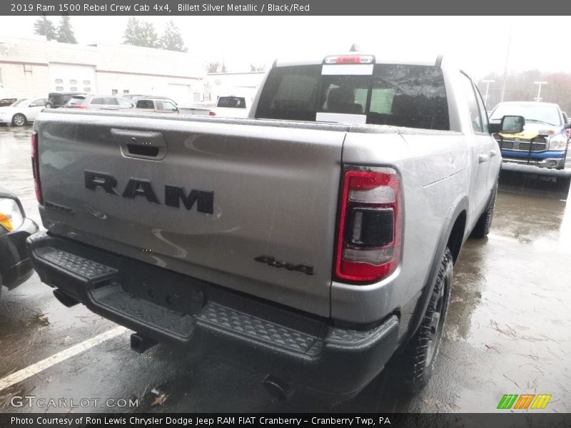 Billett Silver Metallic / Black/Red 2019 Ram 1500 Rebel Crew Cab 4x4