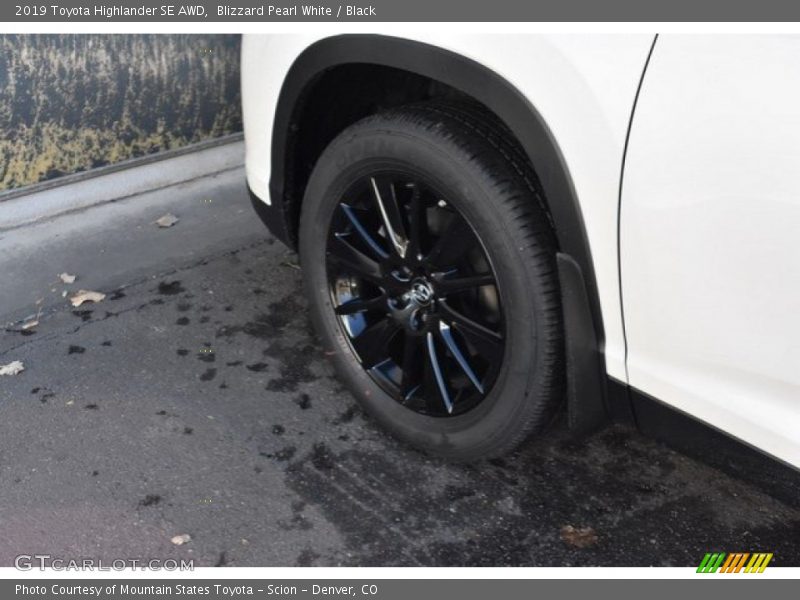 Blizzard Pearl White / Black 2019 Toyota Highlander SE AWD