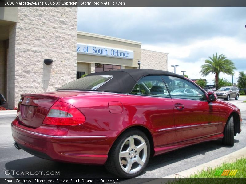 Storm Red Metallic / Ash 2006 Mercedes-Benz CLK 500 Cabriolet