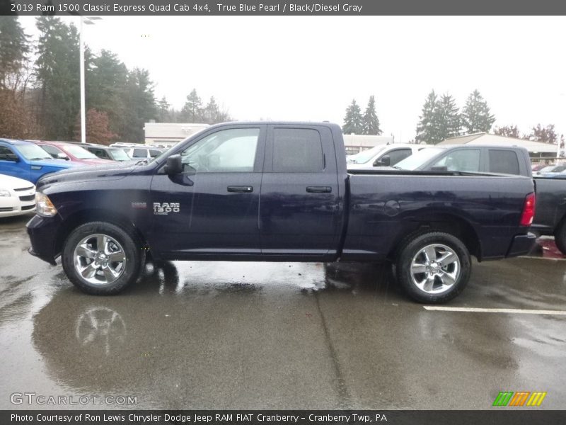 True Blue Pearl / Black/Diesel Gray 2019 Ram 1500 Classic Express Quad Cab 4x4