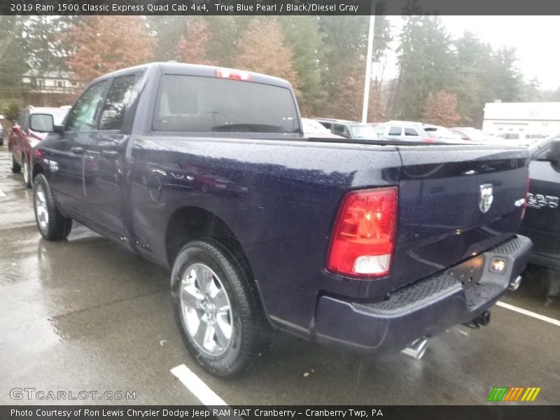 True Blue Pearl / Black/Diesel Gray 2019 Ram 1500 Classic Express Quad Cab 4x4