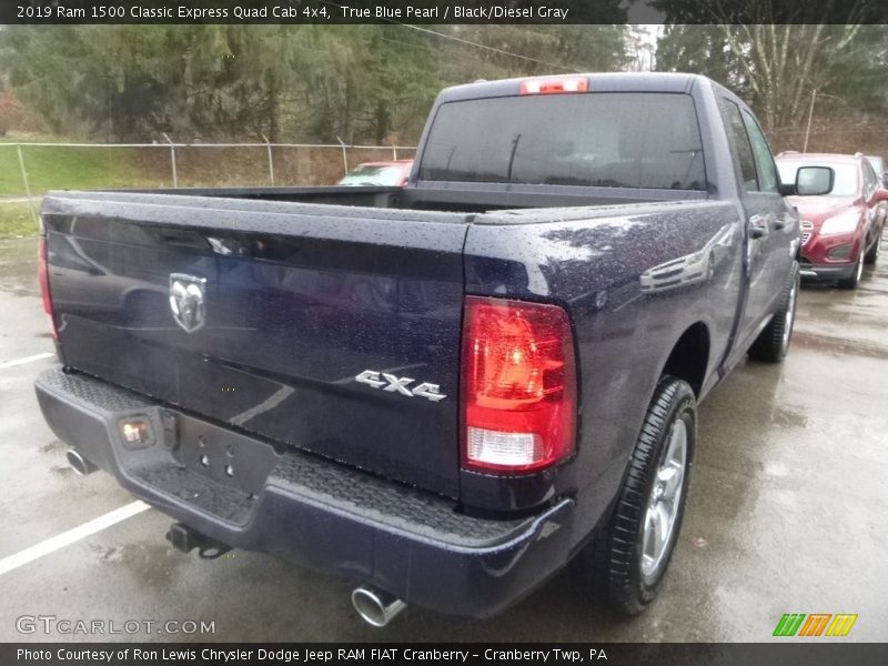 True Blue Pearl / Black/Diesel Gray 2019 Ram 1500 Classic Express Quad Cab 4x4
