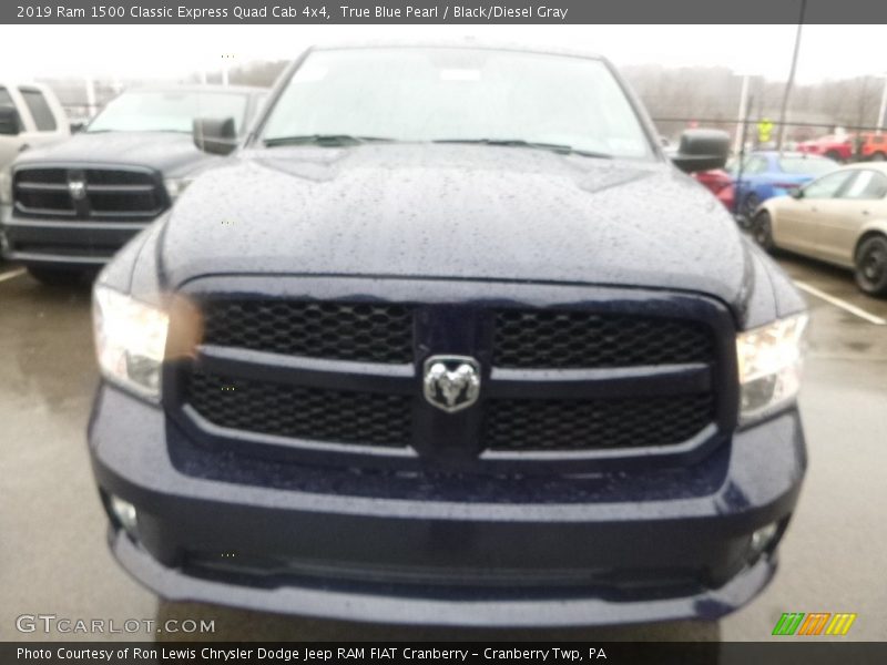 True Blue Pearl / Black/Diesel Gray 2019 Ram 1500 Classic Express Quad Cab 4x4