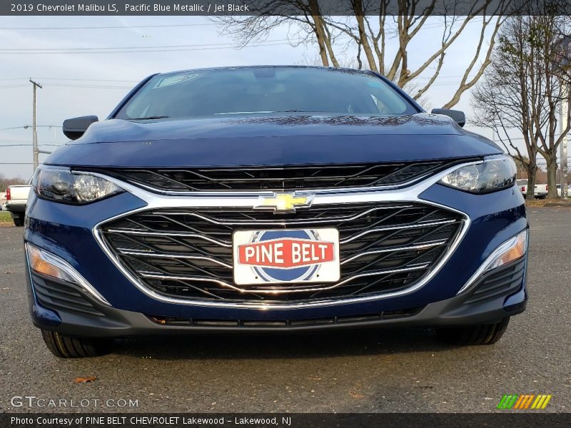 Pacific Blue Metallic / Jet Black 2019 Chevrolet Malibu LS