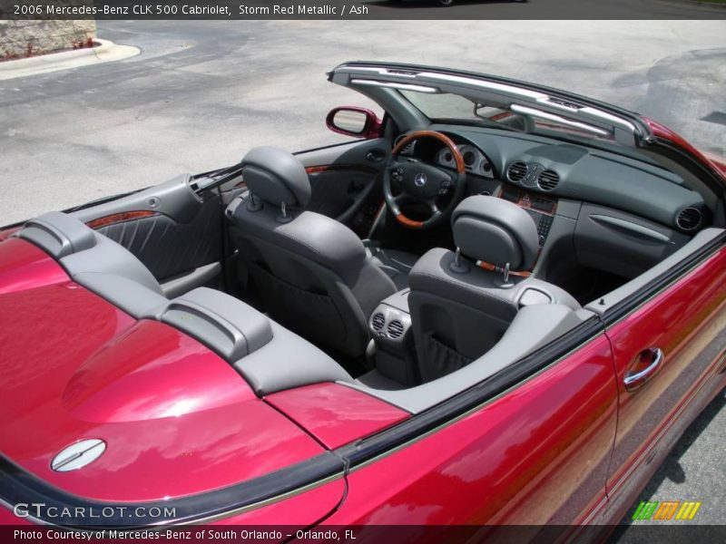 Storm Red Metallic / Ash 2006 Mercedes-Benz CLK 500 Cabriolet