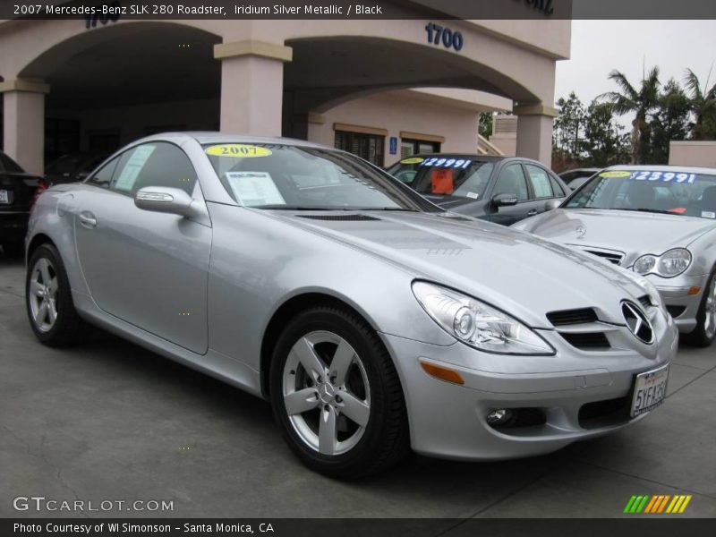 Iridium Silver Metallic / Black 2007 Mercedes-Benz SLK 280 Roadster