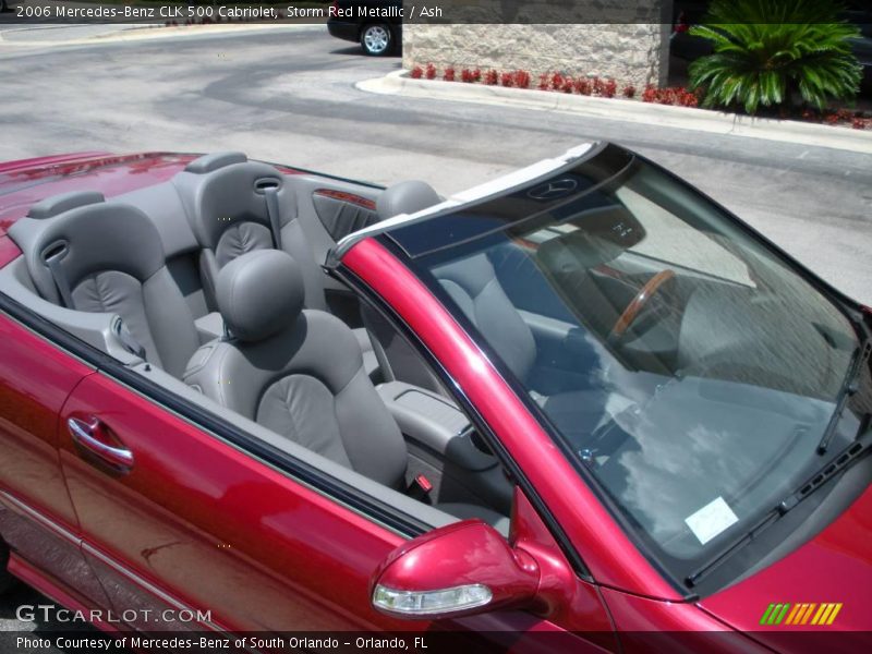 Storm Red Metallic / Ash 2006 Mercedes-Benz CLK 500 Cabriolet