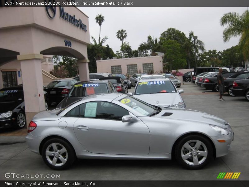 Iridium Silver Metallic / Black 2007 Mercedes-Benz SLK 280 Roadster