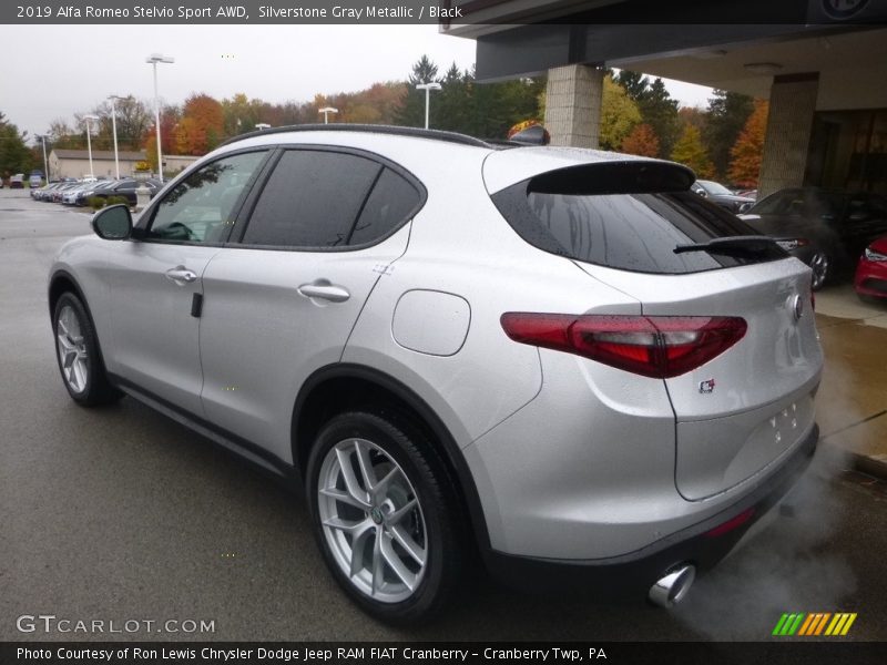 Silverstone Gray Metallic / Black 2019 Alfa Romeo Stelvio Sport AWD