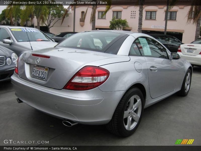 Iridium Silver Metallic / Black 2007 Mercedes-Benz SLK 280 Roadster