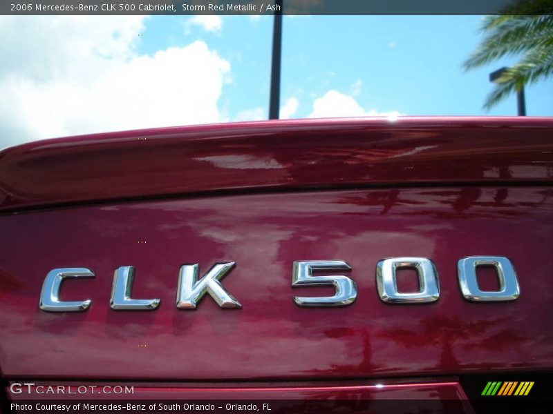 Storm Red Metallic / Ash 2006 Mercedes-Benz CLK 500 Cabriolet