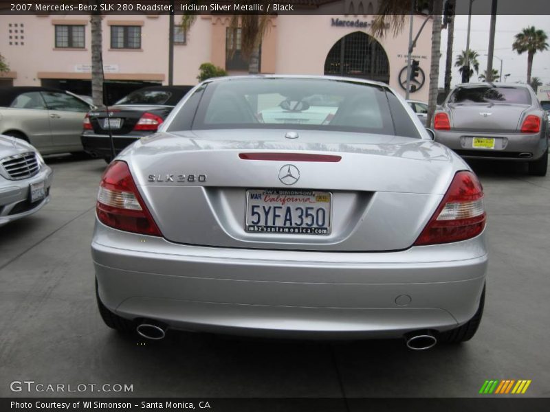 Iridium Silver Metallic / Black 2007 Mercedes-Benz SLK 280 Roadster
