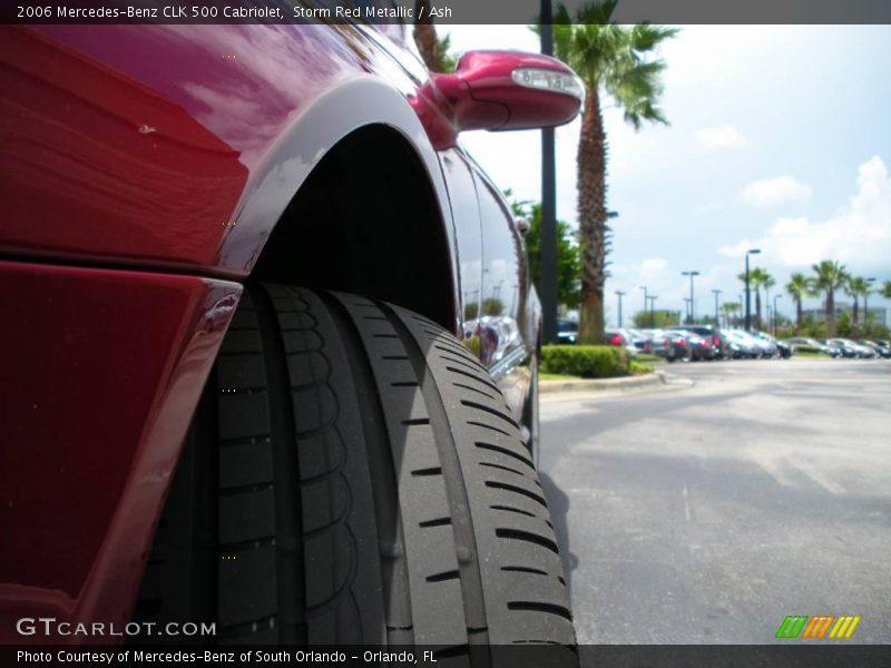 Storm Red Metallic / Ash 2006 Mercedes-Benz CLK 500 Cabriolet